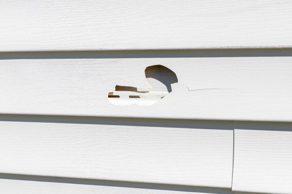 Cost of White Vinyl Siding Repair in Carrollton